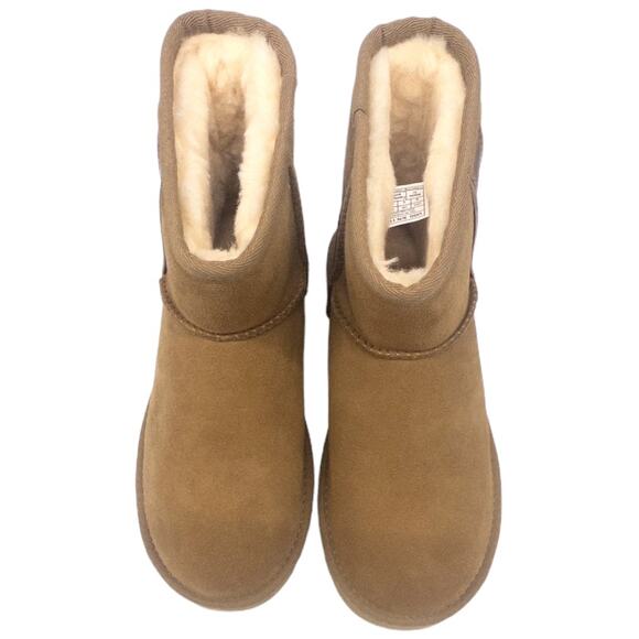 Authentic Ugg Classic Mini Side Logo II Boots Chestnut Women's 6 or 10 - Picture 2 of 6